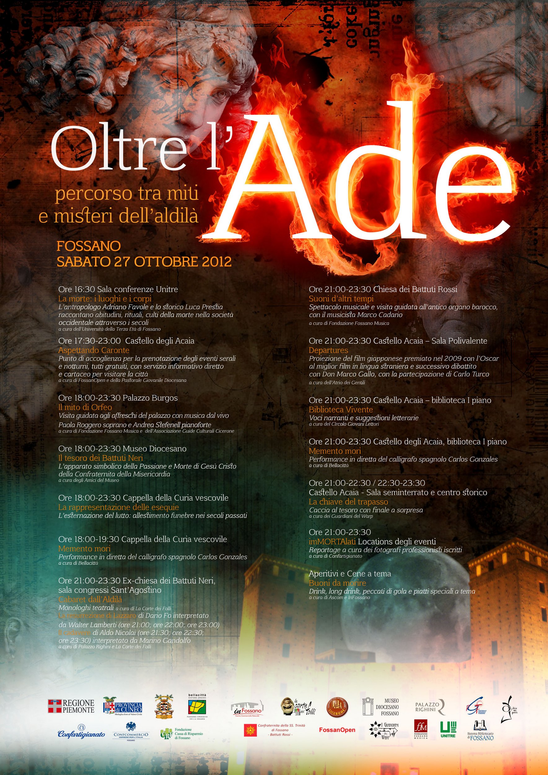 Oltre l’Ade, a Fossano sabato 27 ottobre